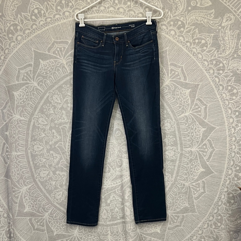 Levi's Women's Deep Blue Skinny Jeans